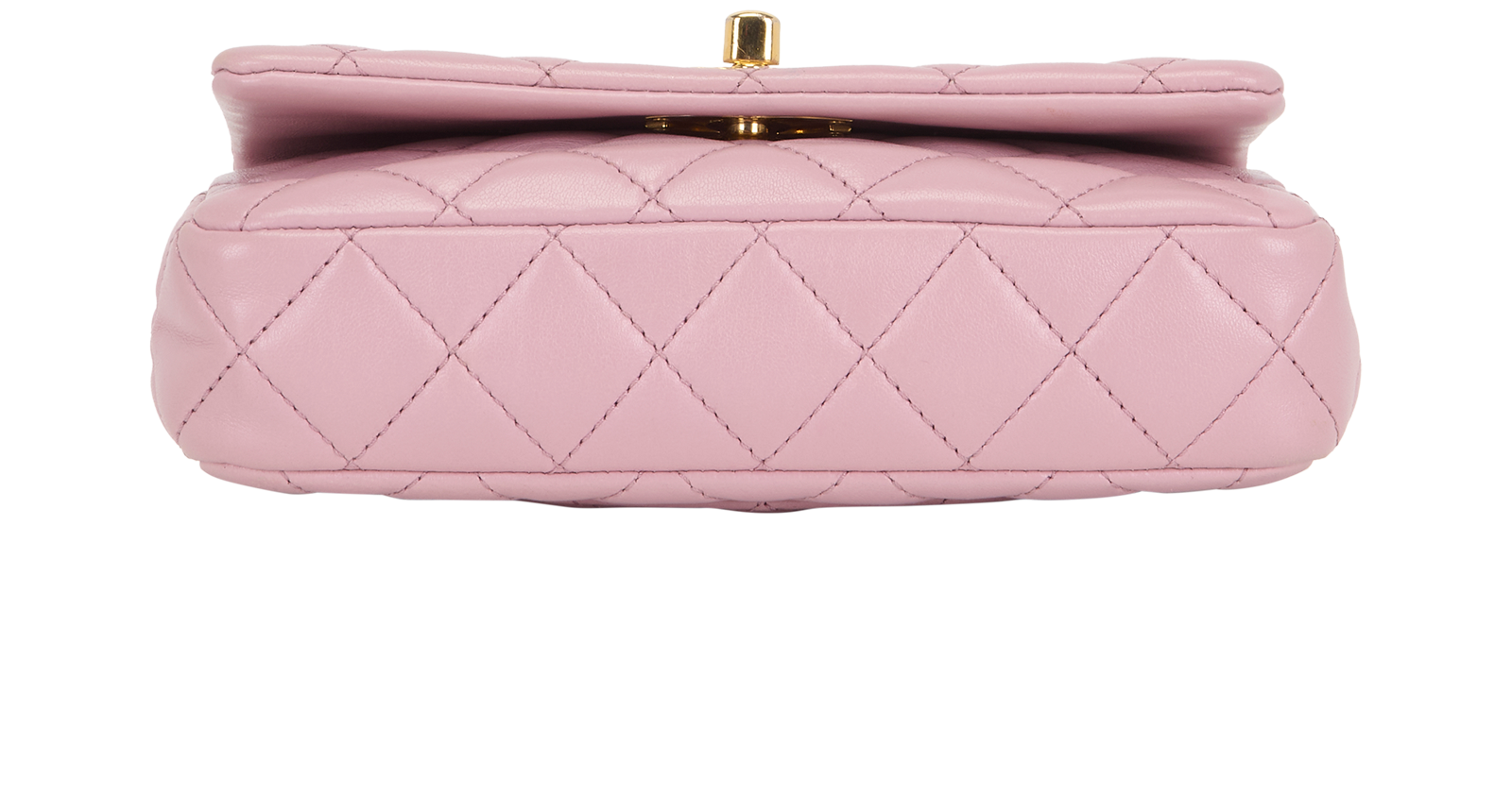 Triple Chain Single Flap, &pound;2,950, Handbags, Pink, Leather, Top view